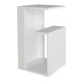 Rosana Megapap melamine side table in white color 35x29,5x60cm.