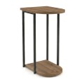 Roya Megapap melamine side table in light walnut color 41.5x32x56cm.