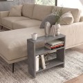 Silvanus Megapap melamine side table in concrete grey color 51x17,5x49cm.