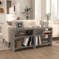 Silvanus Megapap melamine side table in concrete grey color 51x17,5x49cm.