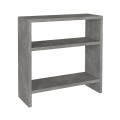 Silvanus Megapap melamine side table in concrete grey color 51x17,5x49cm.