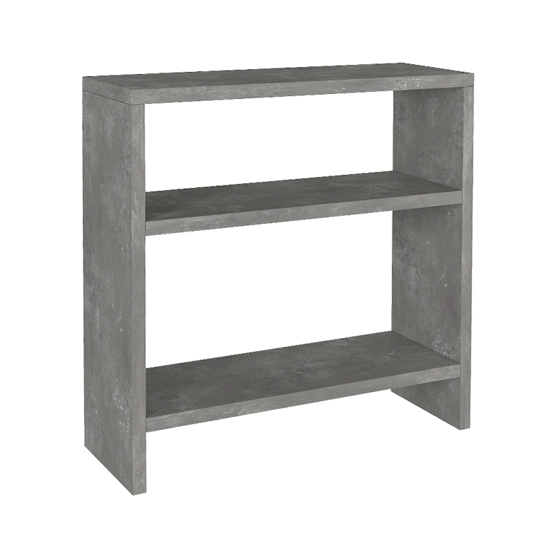 Silvanus Megapap melamine side table in concrete grey color 51x17,5x49cm.