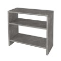Silvanus Megapap melamine side table in concrete grey color 51x17,5x49cm.