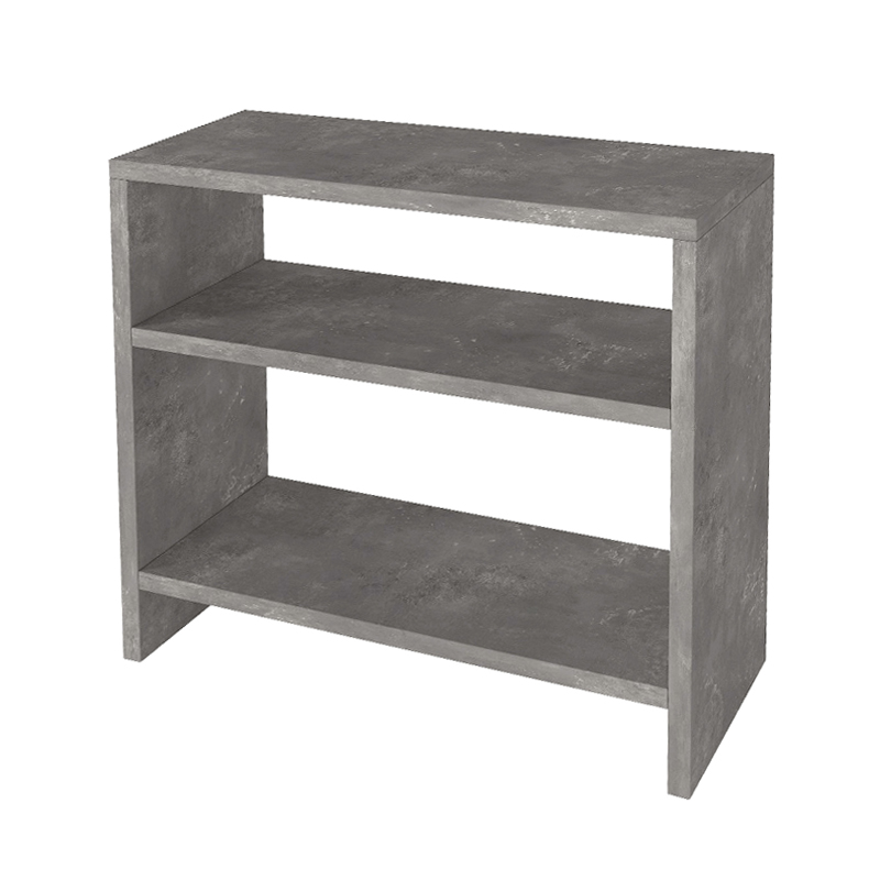 Silvanus Megapap melamine side table in concrete grey color 51x17,5x49cm.