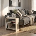 Silvanus Megapap melamine side table in travertine color 51x17,5x49cm.