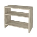 Silvanus Megapap melamine side table in travertine color 51x17,5x49cm.
