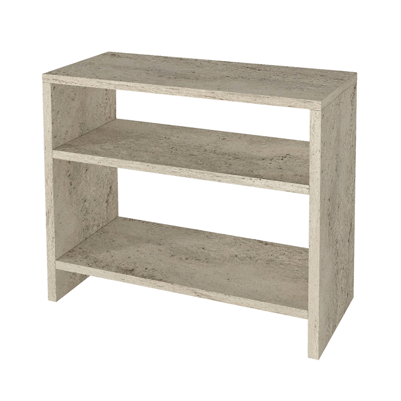 Silvanus Megapap melamine side table in travertine color 51x17,5x49cm.