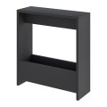Simpi Megapap melamine side table in black wood color 55x20x60cm.