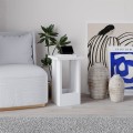 Τραπεζάκι βοηθητικό Tasos Megapap χρώμα λευκό 30x30x50,3εκ.