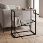 Tenol Megapap melamine side table in light mocha color 55x25x62cm.