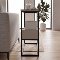 Tenol Megapap melamine side table in light mocha color 55x25x62cm.