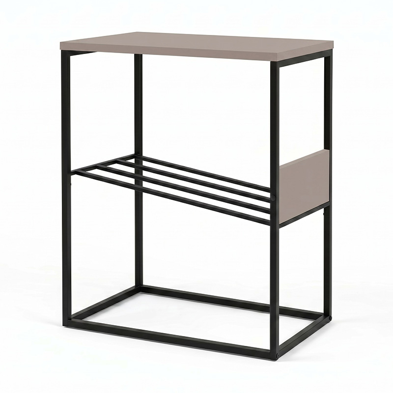 Tenol Megapap melamine side table in light mocha color 55x25x62cm.