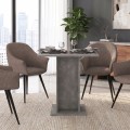 Allos Megapap melamine dinner table in concrete grey color 75x75x77cm.