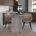 Allos Megapap melamine dinner table in concrete grey color 75x75x77cm.