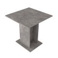 Allos Megapap melamine dinner table in concrete grey color 75x75x77cm.
