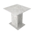 Allos Megapap melamine dinner table in white marble effect color 75x75x77cm.