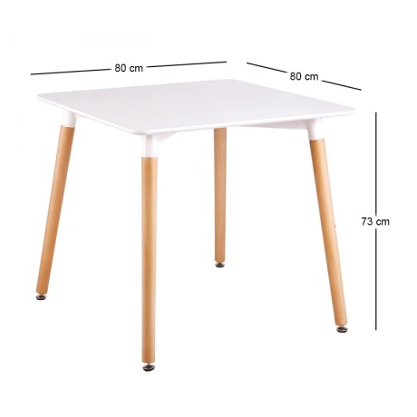 ART Table 80x80cm White