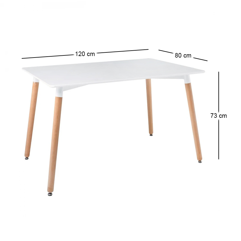 ART Table 120x80cm White