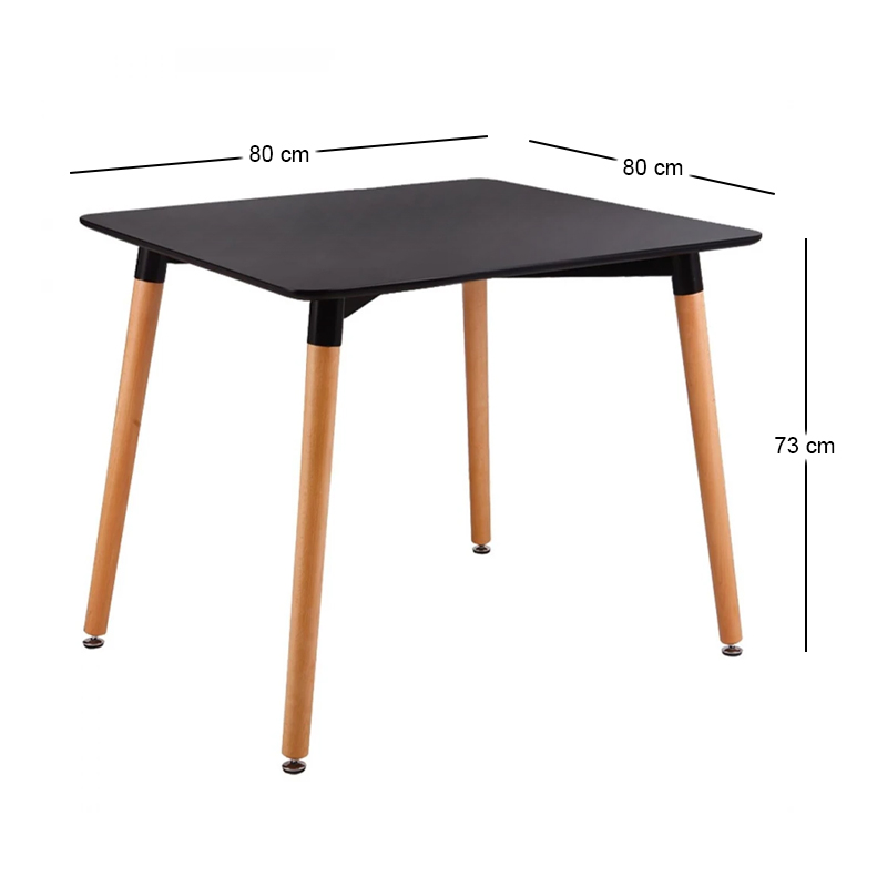 ART Table 80x80cm Black