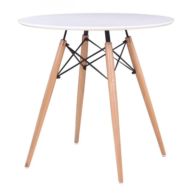 ART Wood Table D.80cm White