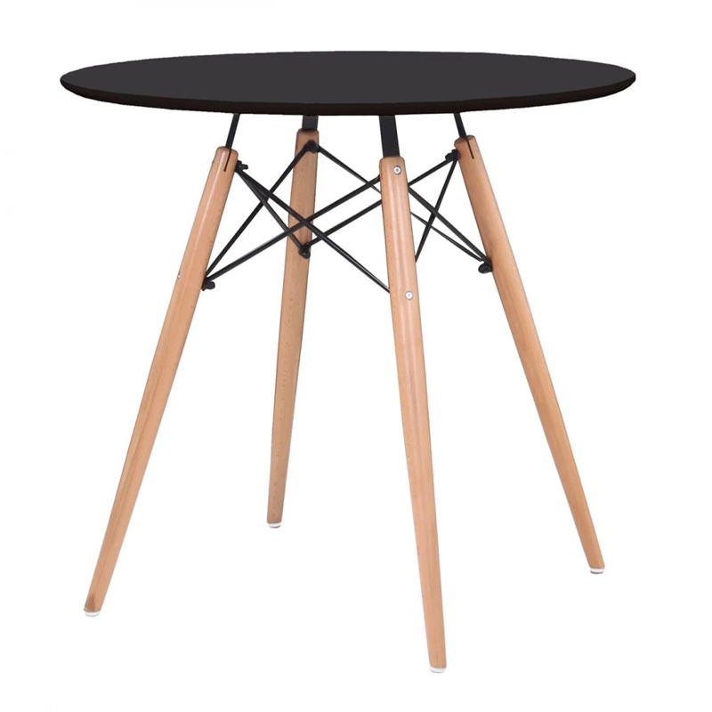 ART Wood Table D.80cm Black