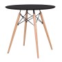 ART Wood Table D.80cm Black