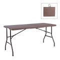 BLOW Catering Folding-In-Half Table 180x74cm Grain Walnut