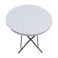Capri Megapap catering - conference table, foldable - round, one-piece surface, ice white color, Ø80x74cm.