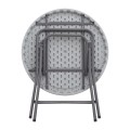 Capri Megapap catering - conference table, foldable - round, one-piece surface, ice white color, Ø80x74cm.