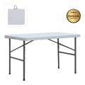Capri Megapap folding catering - conference table - suitcase color ice white 120x60x74cm.
