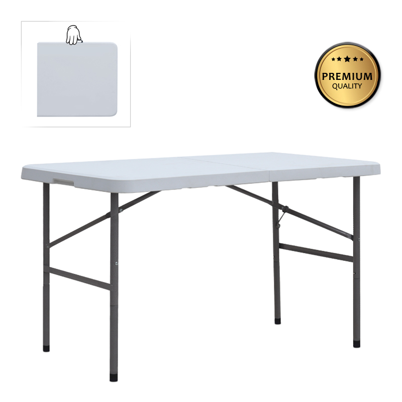 Capri Megapap folding catering - conference table - suitcase color ice white 120x60x74cm.