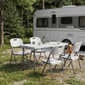 Capri Megapap folding catering - conference table - suitcase color ice white 120x60x74cm.