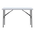 Capri Megapap folding catering - conference table - suitcase color ice white 120x60x74cm.