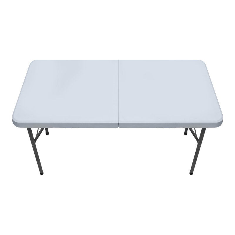 Capri Megapap folding catering - conference table - suitcase color ice white 120x60x74cm.