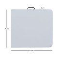 Capri Megapap folding catering - conference table - suitcase color ice white 120x60x74cm.