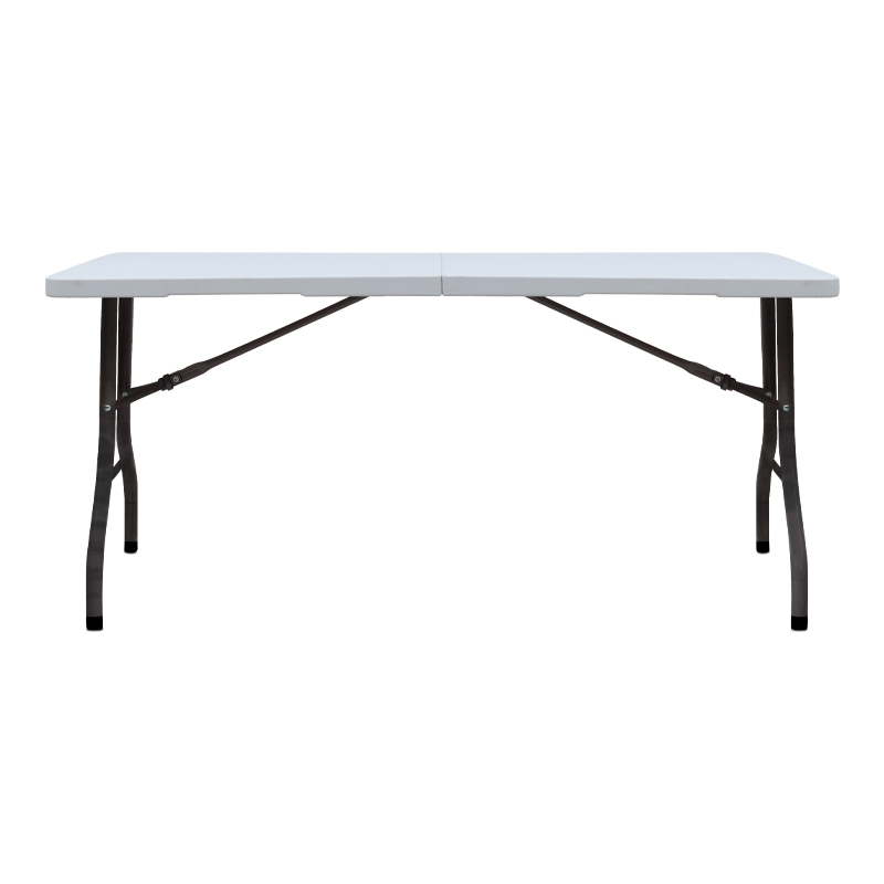 Capri Megapap folding catering - conference table - suitcase color ice white 152x70x74cm.