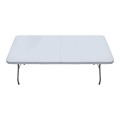 Capri Megapap folding catering - conference table - suitcase color ice white 152x70x74cm.