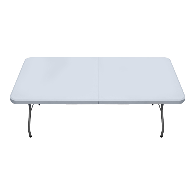 Capri Megapap folding catering - conference table - suitcase color ice white 152x70x74cm.