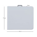 Capri Megapap folding catering - conference table - suitcase color ice white 152x70x74cm.