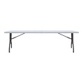 Capri Megapap folding catering - conference table - suitcase color ice white 240x76x74cm.