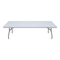 Capri Megapap folding catering - conference table - suitcase color ice white 240x76x74cm.