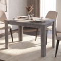 Darlen Megapap melamine dinner table in concrete grey color 110x72x74cm.