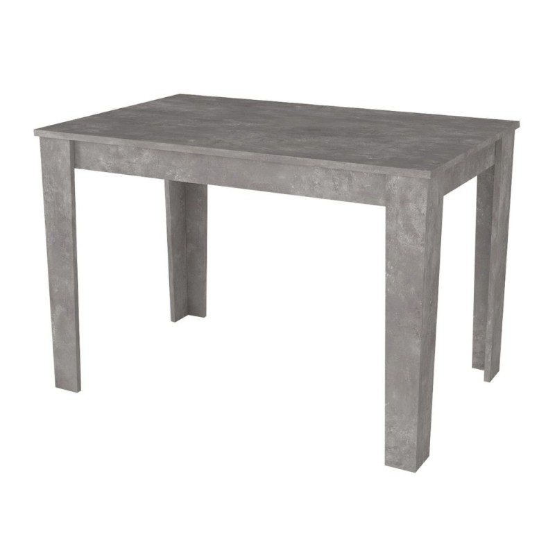 Darlen Megapap melamine dinner table in concrete grey color 110x72x74cm.