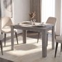 Darlen Megapap melamine dinner table in concrete grey color 125x72x74cm.
