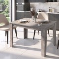 Darlen Megapap melamine dinner table in concrete grey color 125x72x74cm.