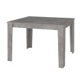 Darlen Megapap melamine dinner table in concrete grey color 125x72x74cm.
