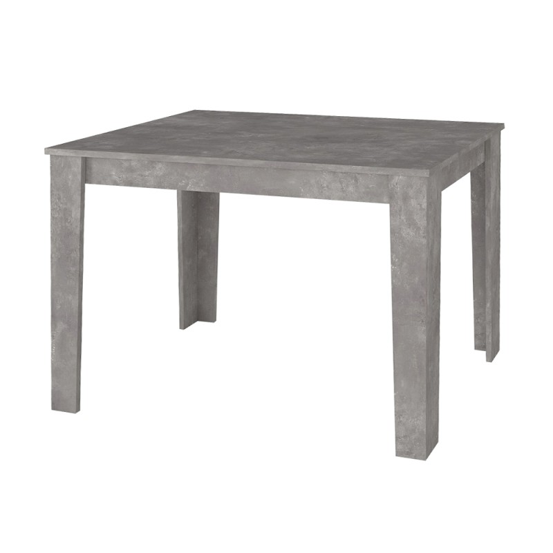 Darlen Megapap melamine dinner table in concrete grey color 125x72x74cm.