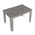 Darlen Megapap melamine dinner table in concrete grey color 125x72x74cm.