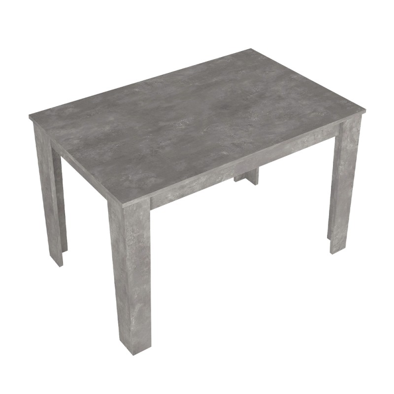 Darlen Megapap melamine dinner table in concrete grey color 125x72x74cm.