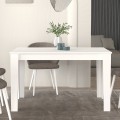 Darlen Megapap melamine dinner table in white color 125x72x74cm.